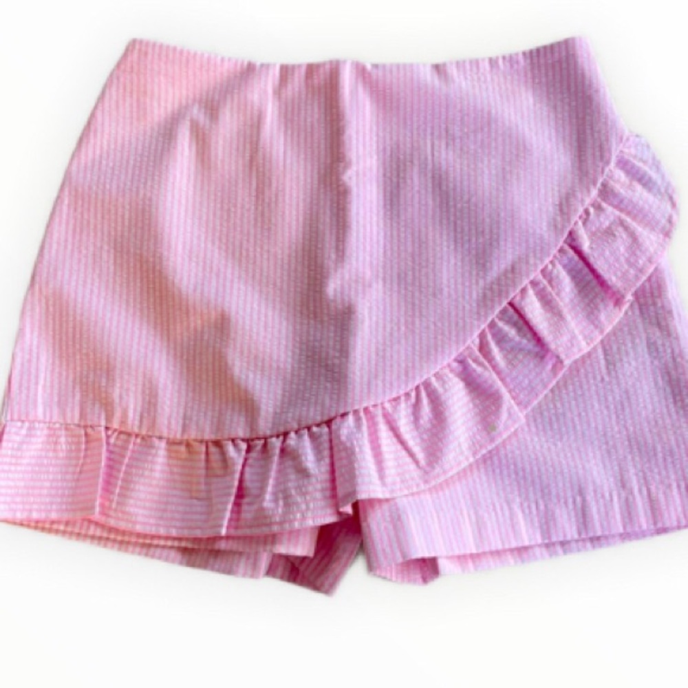 Lilly Pulitzer Faye Seersucker Pink White Striped